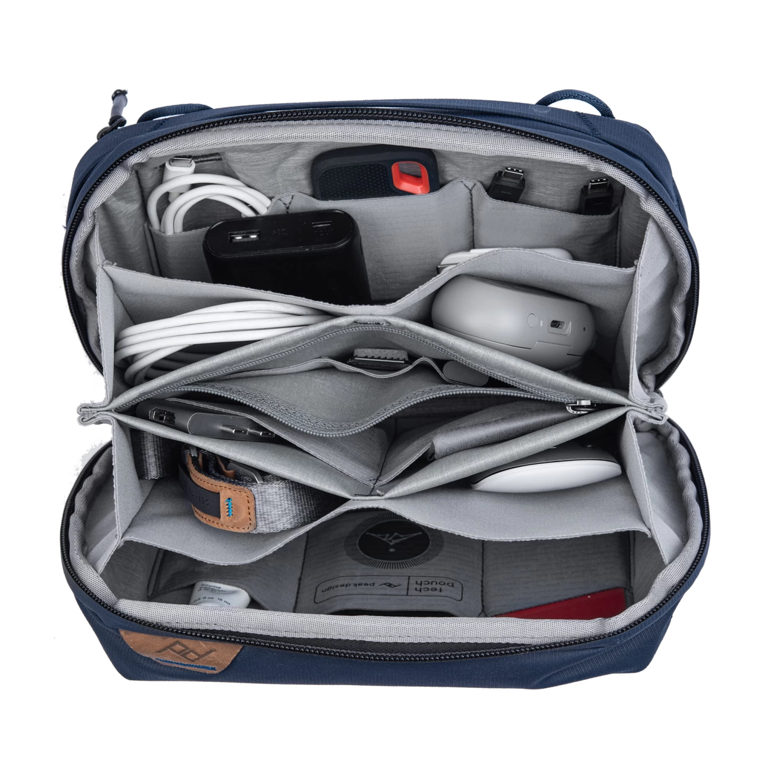 Peak Design Tech Pouch - Midnight (Blau) - Organizer-Tasche Für Smartphones, Kabel Etc. – Bild 3