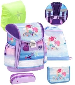 BELMIL Schulranzen Set Classy Beautiful Mermaid Inkl. Regenschutz