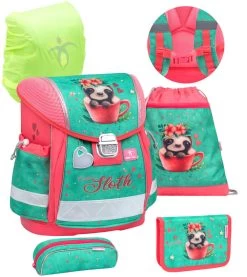 BELMIL Schulranzen Set Classy Cute Sloth Inkl. Regenschutz