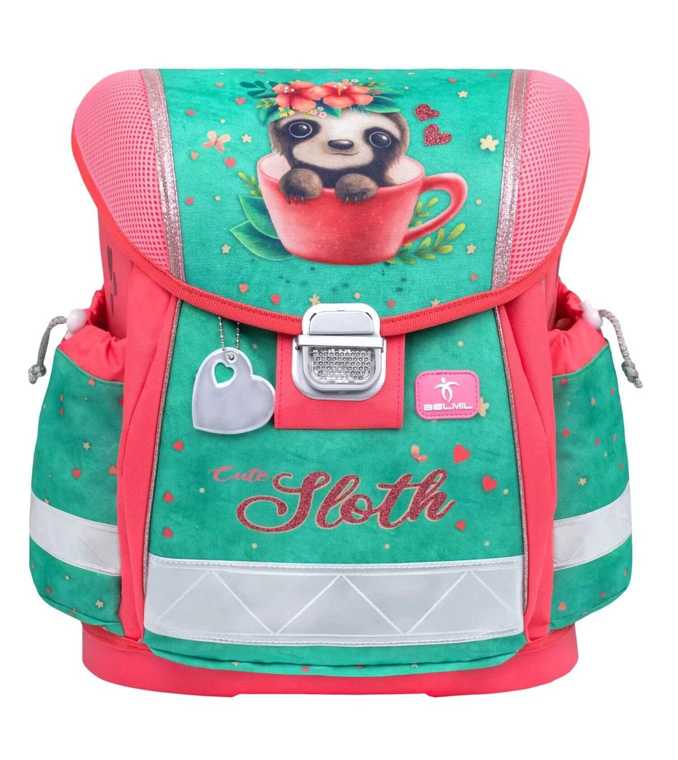 BELMIL Schulranzen Set Classy Cute Sloth Inkl. Regenschutz – Bild 3