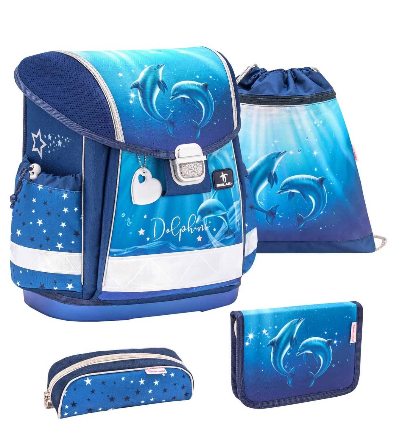 BELMIL Schulranzen Set Classy Dolphins