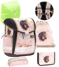 BELMIL Schulranzen Set Classy Horse Chestnut Inkl. Regenschutz