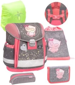 BELMIL Schulranzen Set Classy Little Owl Inkl. Regenschutz