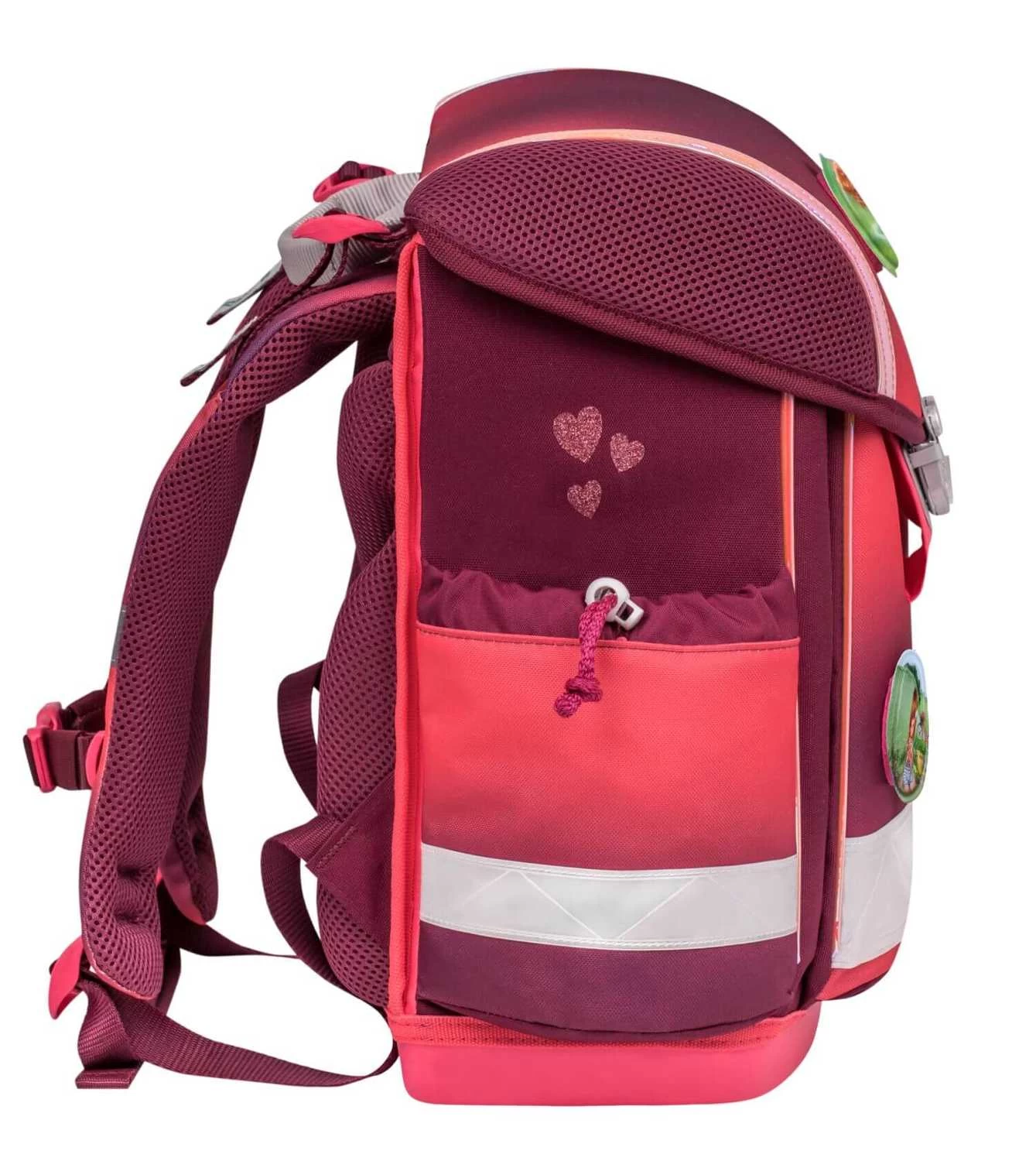 BELMIL Schulranzen Set Classy Mahogany Inkl. Patch Set – Bild 3