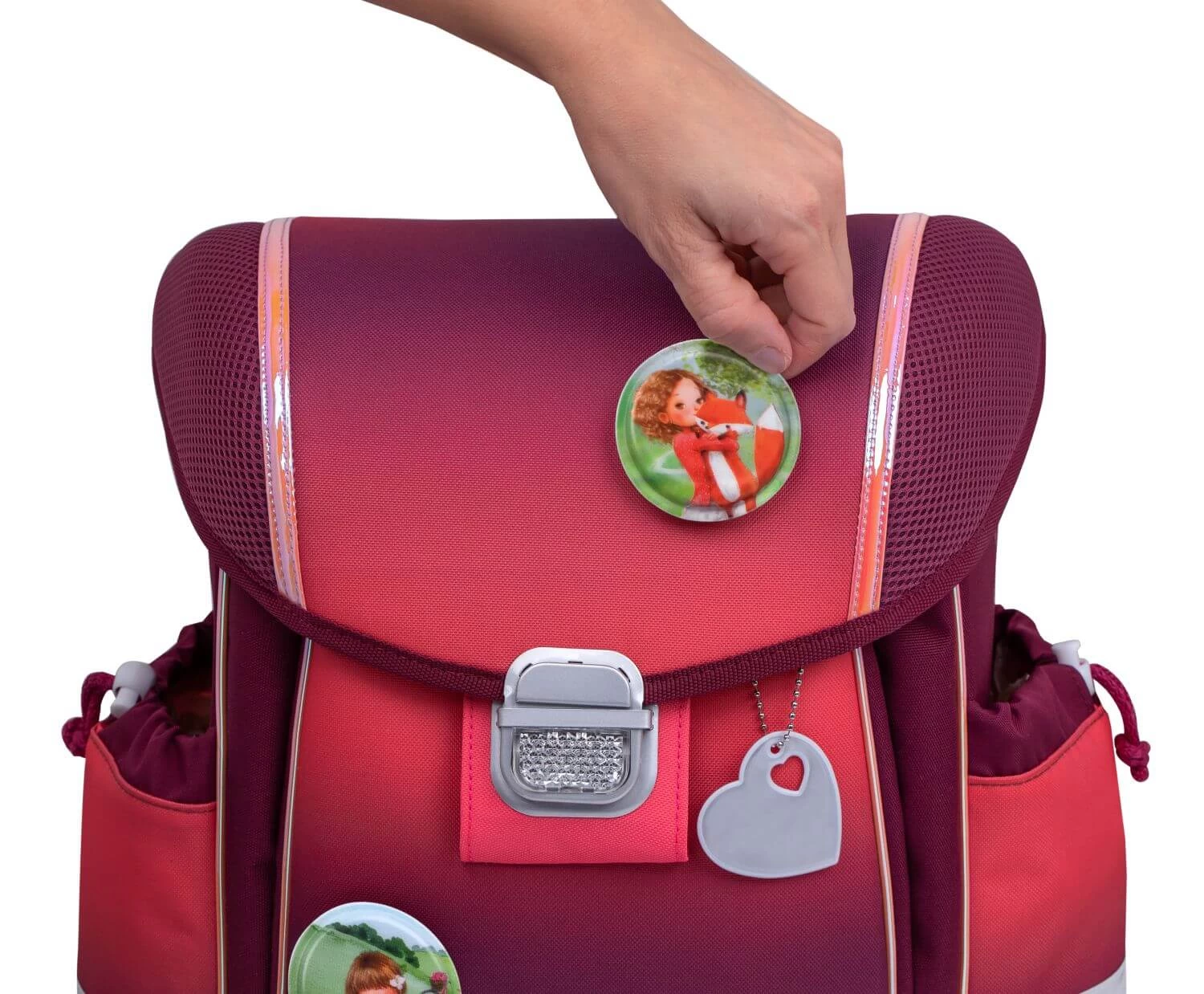 BELMIL Schulranzen Set Classy Mahogany Inkl. Patch Set – Bild 5