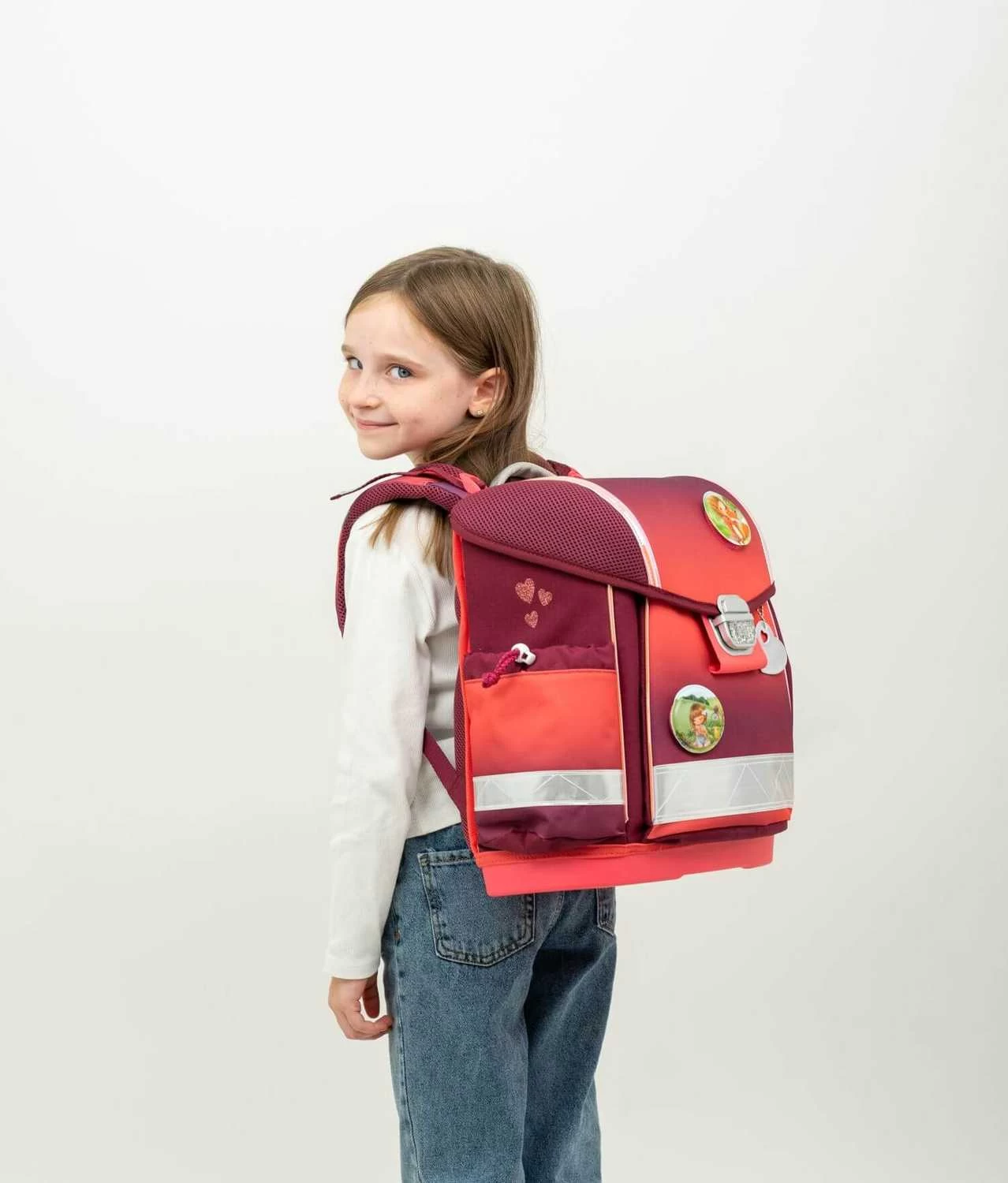 BELMIL Schulranzen Set Classy Mahogany Inkl. Patch Set – Bild 9