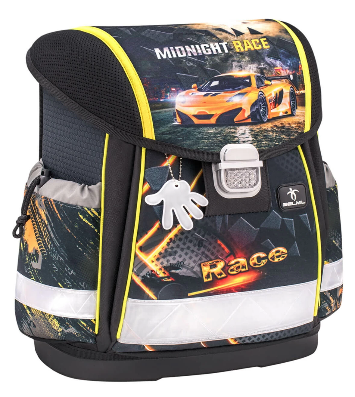 BELMIL Schulranzen Set Classy Midnight Race Inkl. Regenschutz – Bild 2