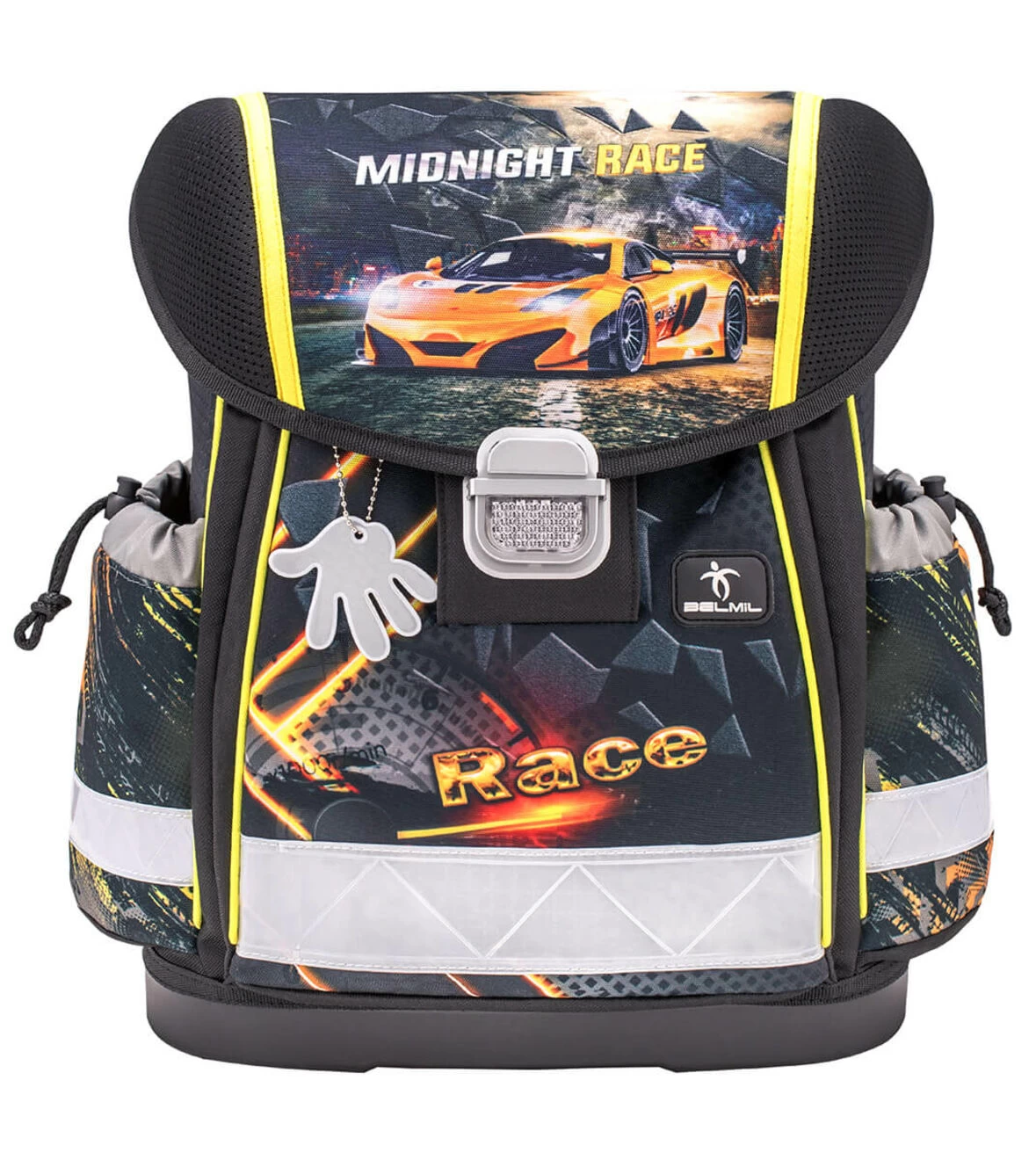 BELMIL Schulranzen Set Classy Midnight Race Inkl. Regenschutz – Bild 3
