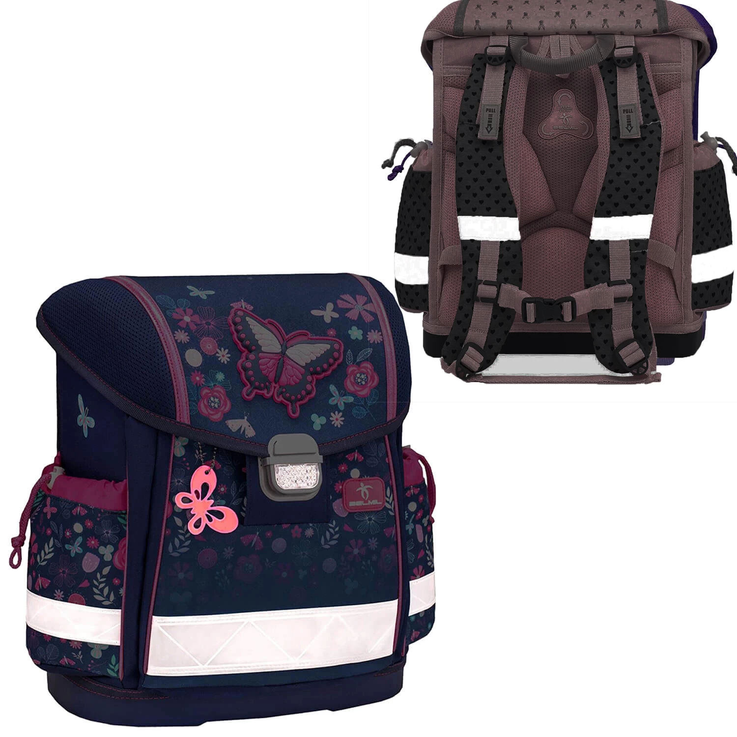 BELMIL Schulranzen Set Classy Midnight Race Inkl. Regenschutz – Bild 10