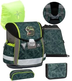 BELMIL Schulranzen Set Classy T-rex Roar Inkl. Regenschutz