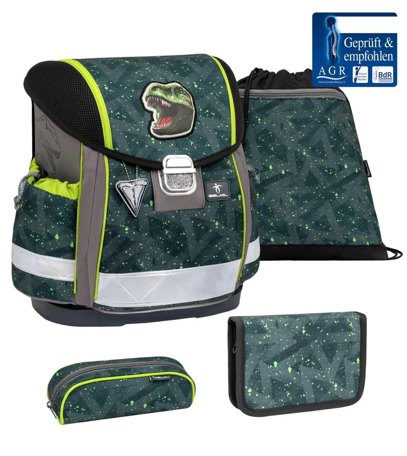 BELMIL Schulranzen Set Classy T-rex Roar – Bild 2