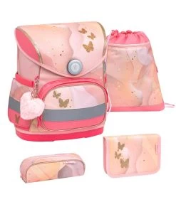 Belmil Compact Schulranzen Set Mit Brustgurt Marble