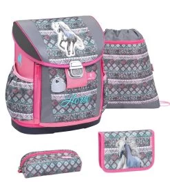 BELMIL Schulranzen Set Customize-Me Horse Aruba Blue