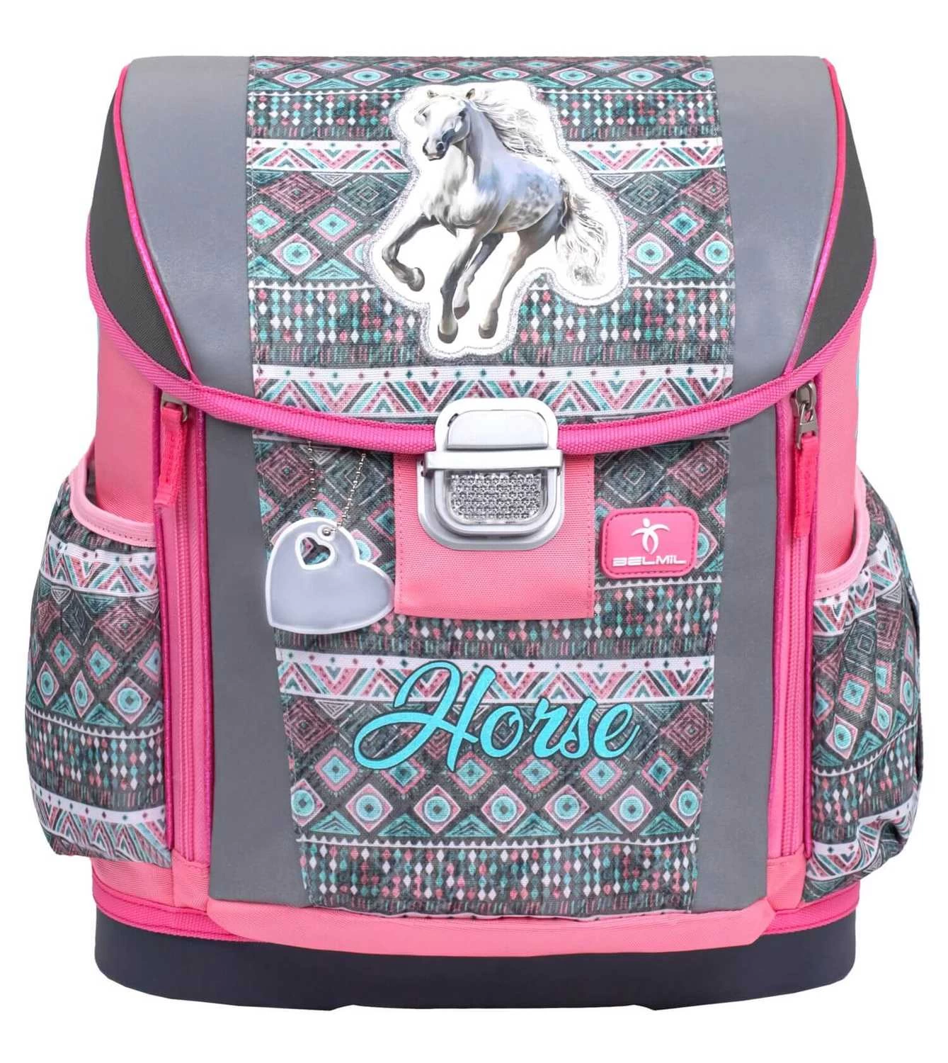 BELMIL Schulranzen Set Customize-Me Horse Aruba Blue – Bild 4