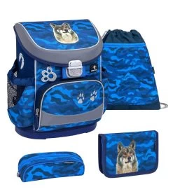 BELMIL Schulranzen Set Mini-Fit Alpha Wolf