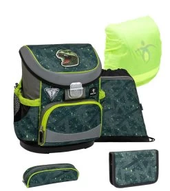 BELMIL Schulranzen Set Mini-Fit T-rex Roar Mit Regenschutz