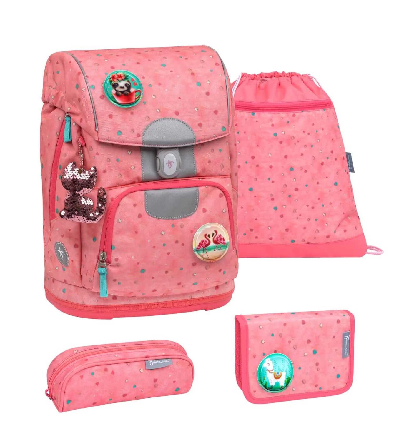 BELMIL Schulranzen Set Motion Blue Bird