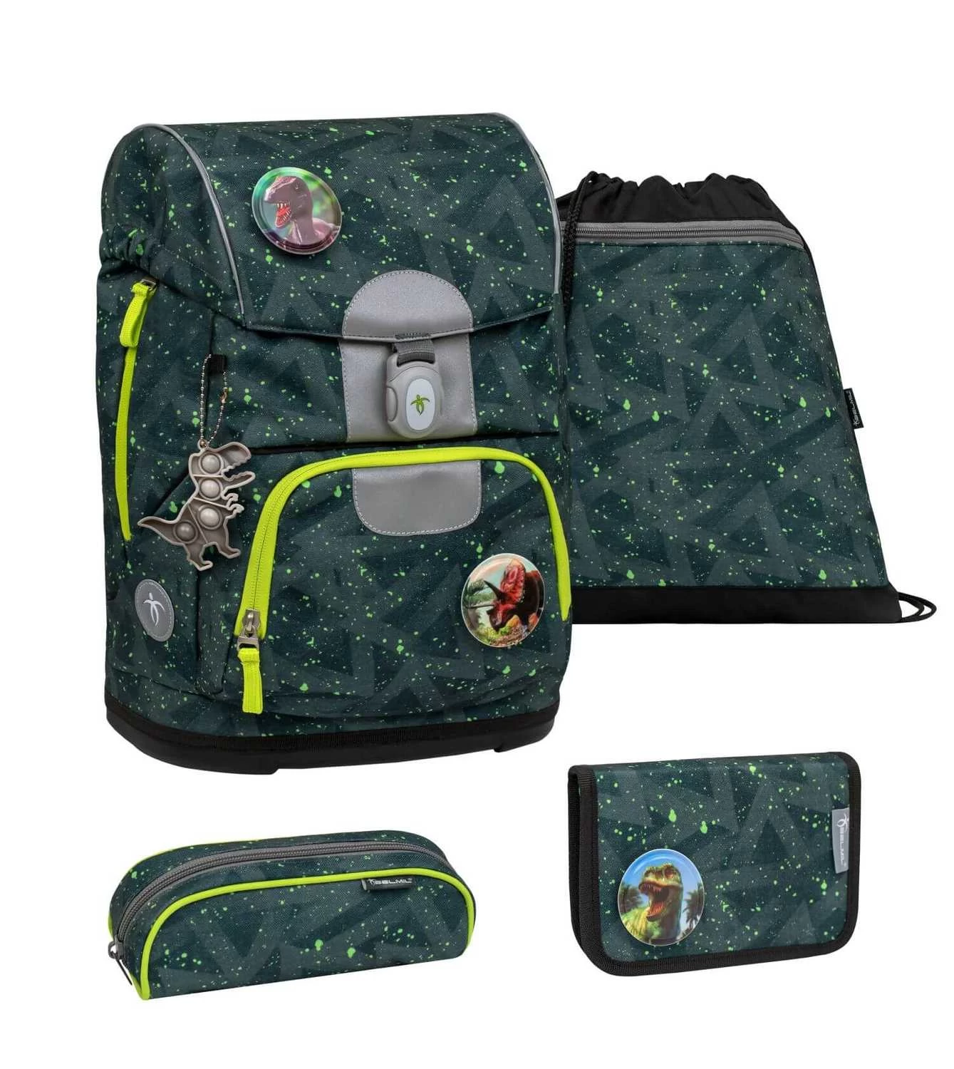 BELMIL Schulranzen Set Motion Green Splash
