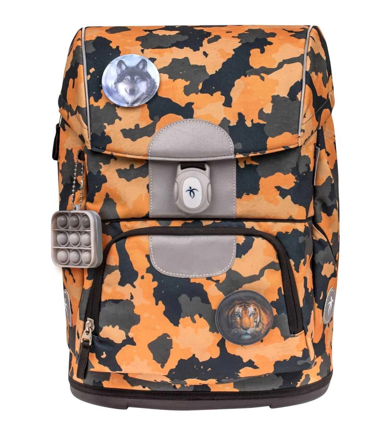BELMIL Schulranzen Set Motion Orange Camouflage – Bild 3