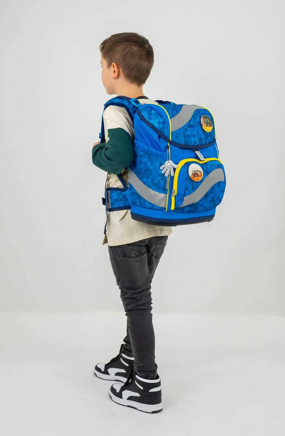 BELMIL Schulranzen Set Smarty Funky Blue Mit Regenschutz – Bild 9