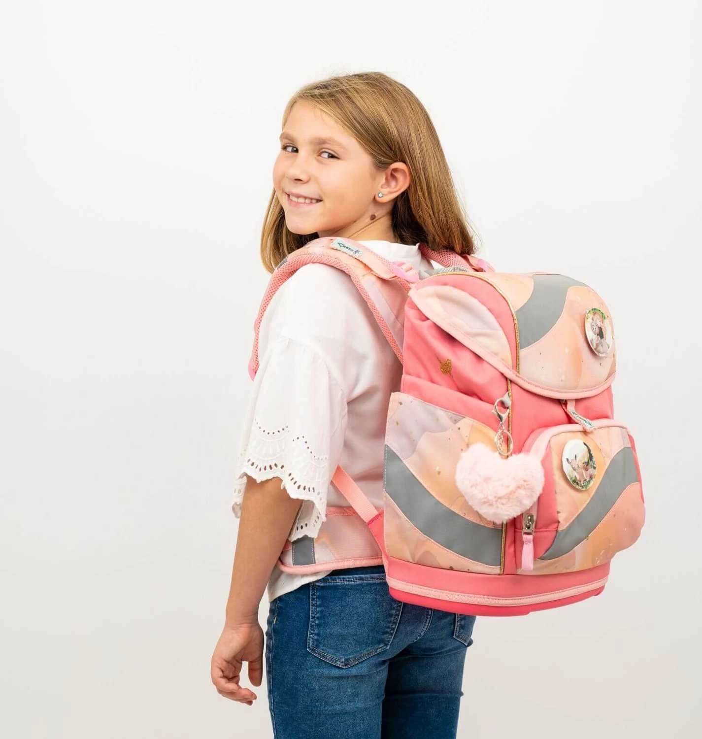 BELMIL Schulranzen Set Smarty Marble Mit Regenschutz – Bild 9