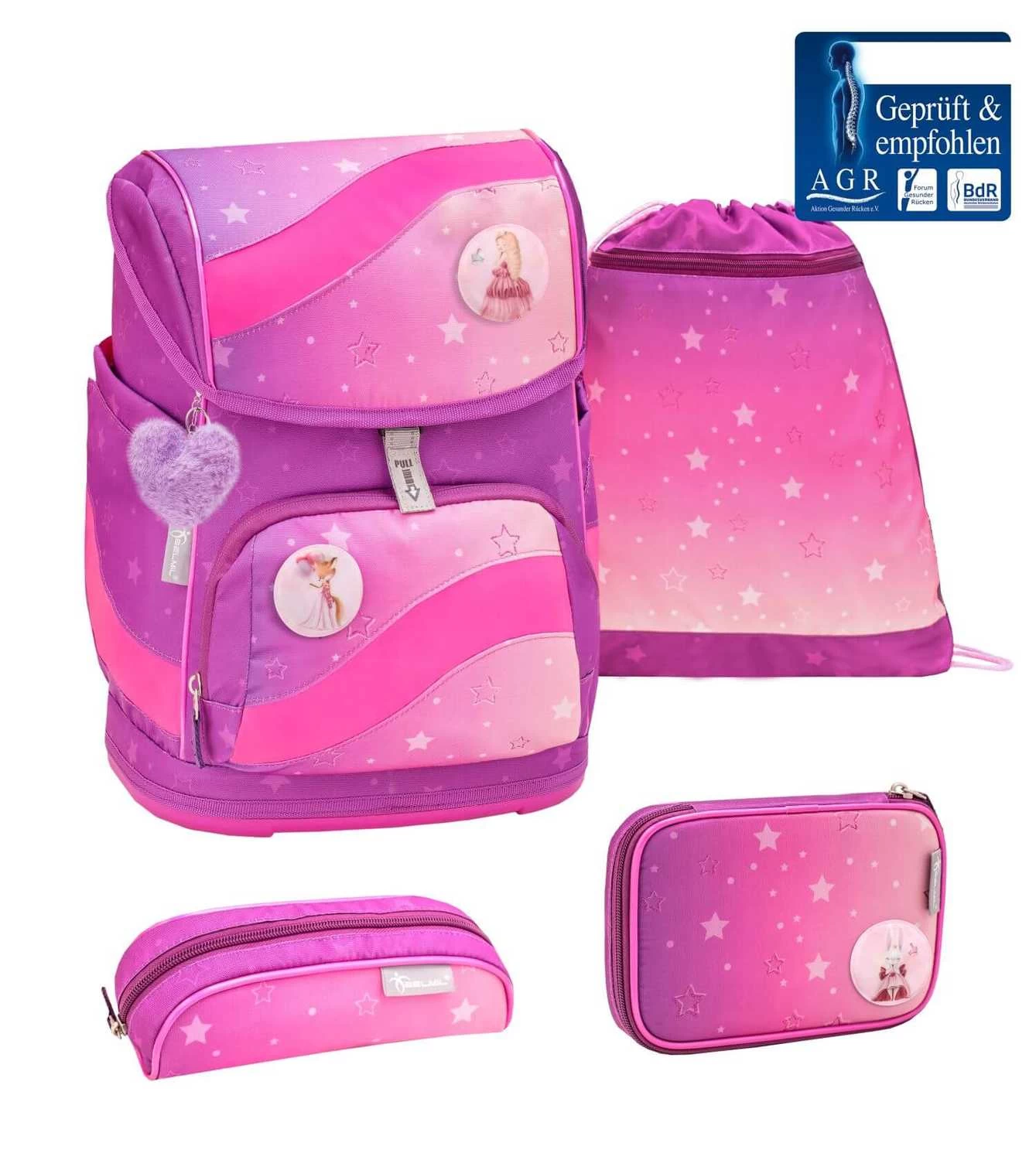 BELMIL Schulranzen Set Smarty Ombre 2 Mit Regenschutz – Bild 2