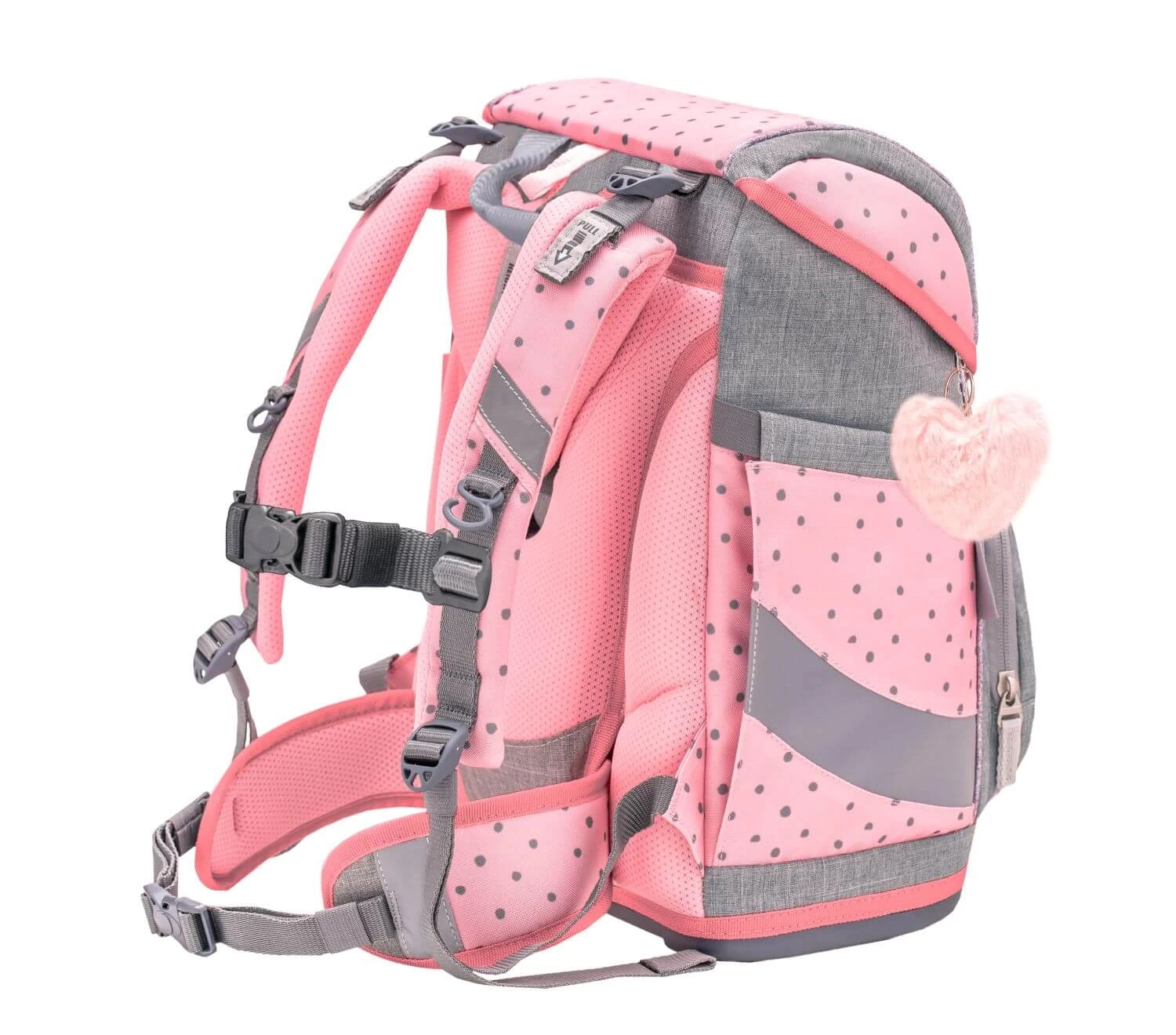 BELMIL Schulranzen Set Smarty Pink Dots 2 Mit Regenschutz – Bild 5