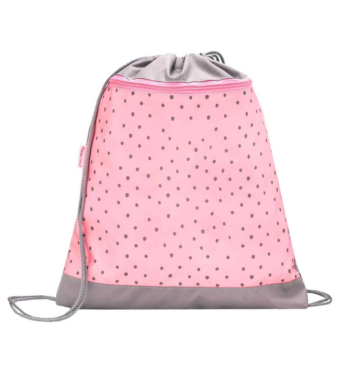 BELMIL Schulranzen Set Smarty Pink Dots 2 Mit Regenschutz – Bild 6