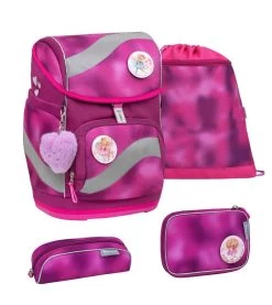 BELMIL Schulranzen Set Smarty Shiny Pink