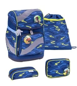 BELMIL Schulranzen Set Smarty Sketch Lime Green