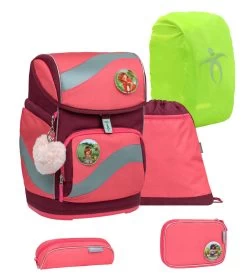 BELMIL Schulranzen Set Smarty Sweet Candy Mit Regenschutz