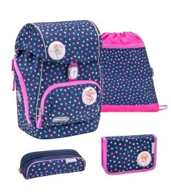 BELMIL COMFY Schulranzen Set Stars Inkl. Patch Set