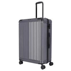 Travelite Cruise 4w Hartschalen-Trolley 77cm, Grau / Anthrazit
