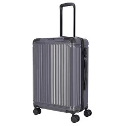 Travelite Cruise 4w Hartschalen Trolley 67cm, Grau / Anthrazit