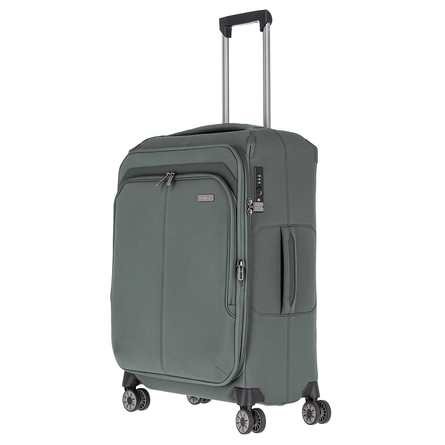 Travelite PRIIMA 4w Weichgepäck-Trolley 68cm, Oliv – Bild 2