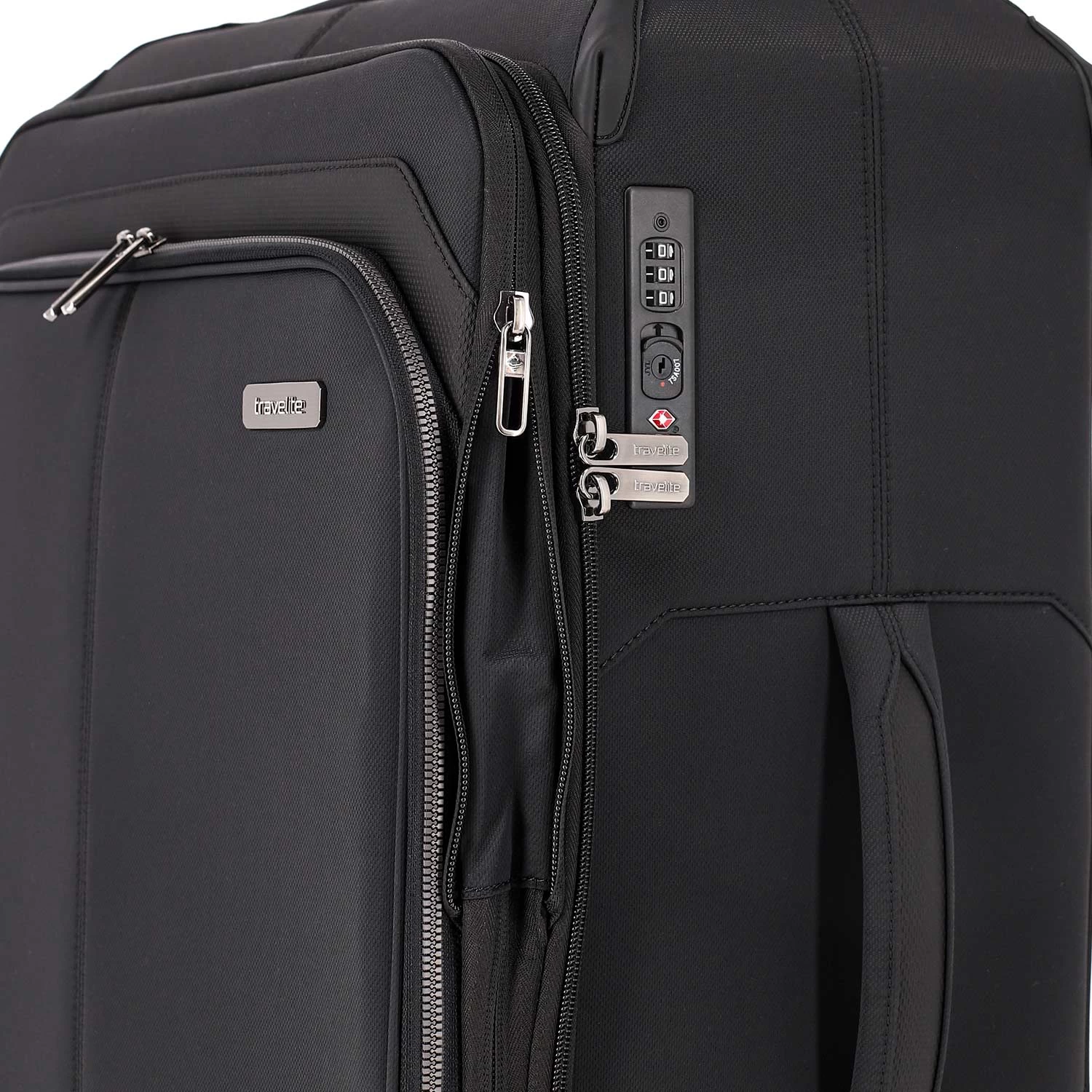 Travelite PRIIMA 4w Weichgepäck-Trolley 68cm, Schwarz – Bild 8