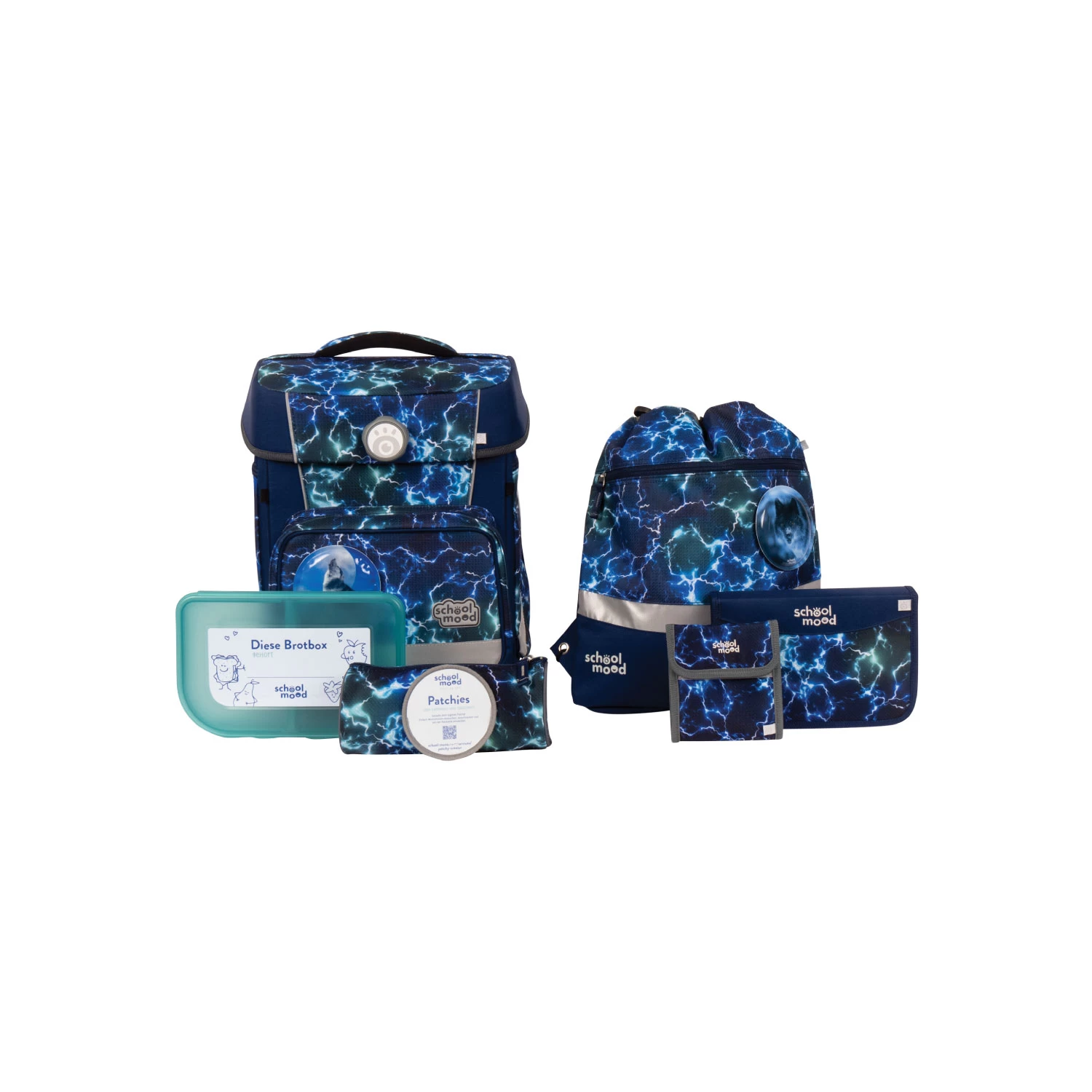 School-Mood Schulranzenset Hero Maxx Air+ Felix (Wolf)