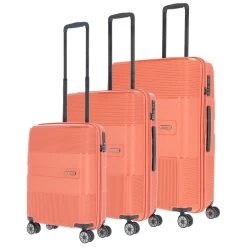 Travelite WAAL 4w Hartschalen Kofferset 3 Tlg. Terracotta