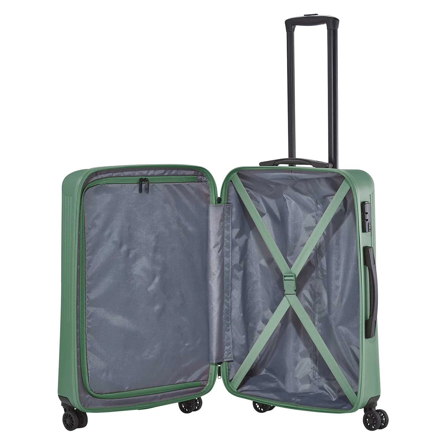 Travelite BALI 4w Trolley 67cm Grün – Bild 3