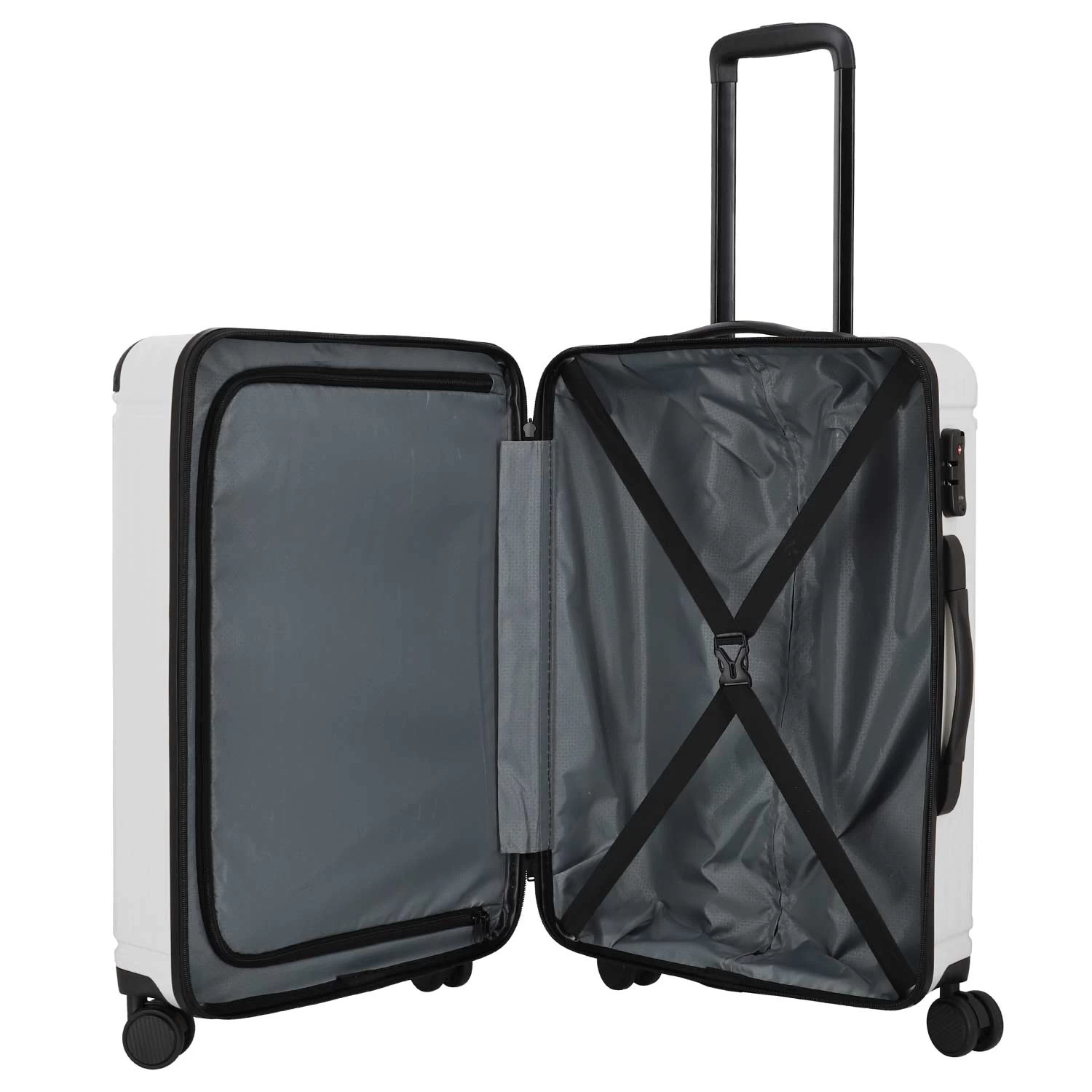 Travelite Cruise 4w Hartschalen-Trolley 55cm, Weiss – Bild 3