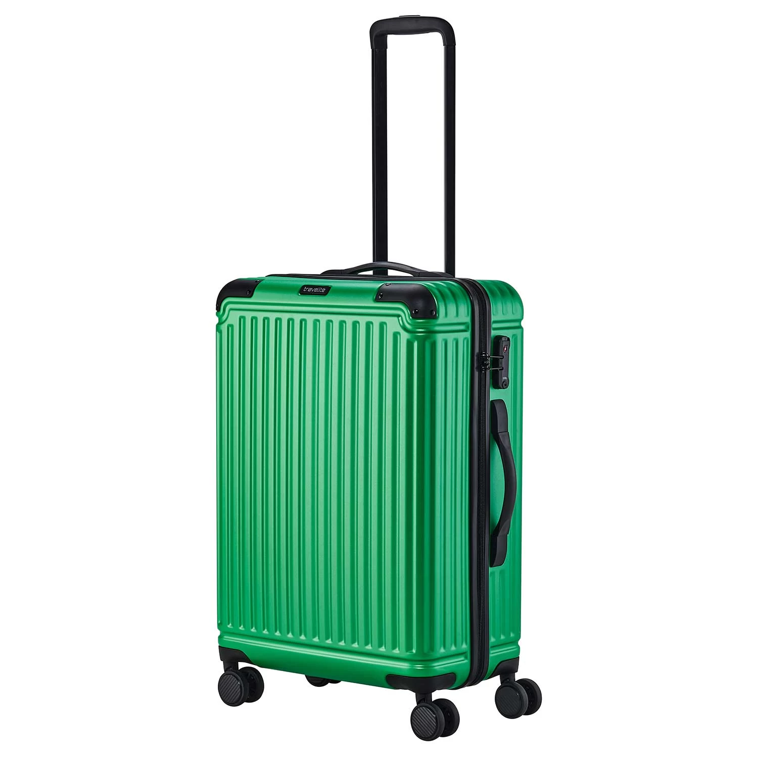 Travelite Cruise 4w Hartschalen Trolley 67cm, GrĂĽn