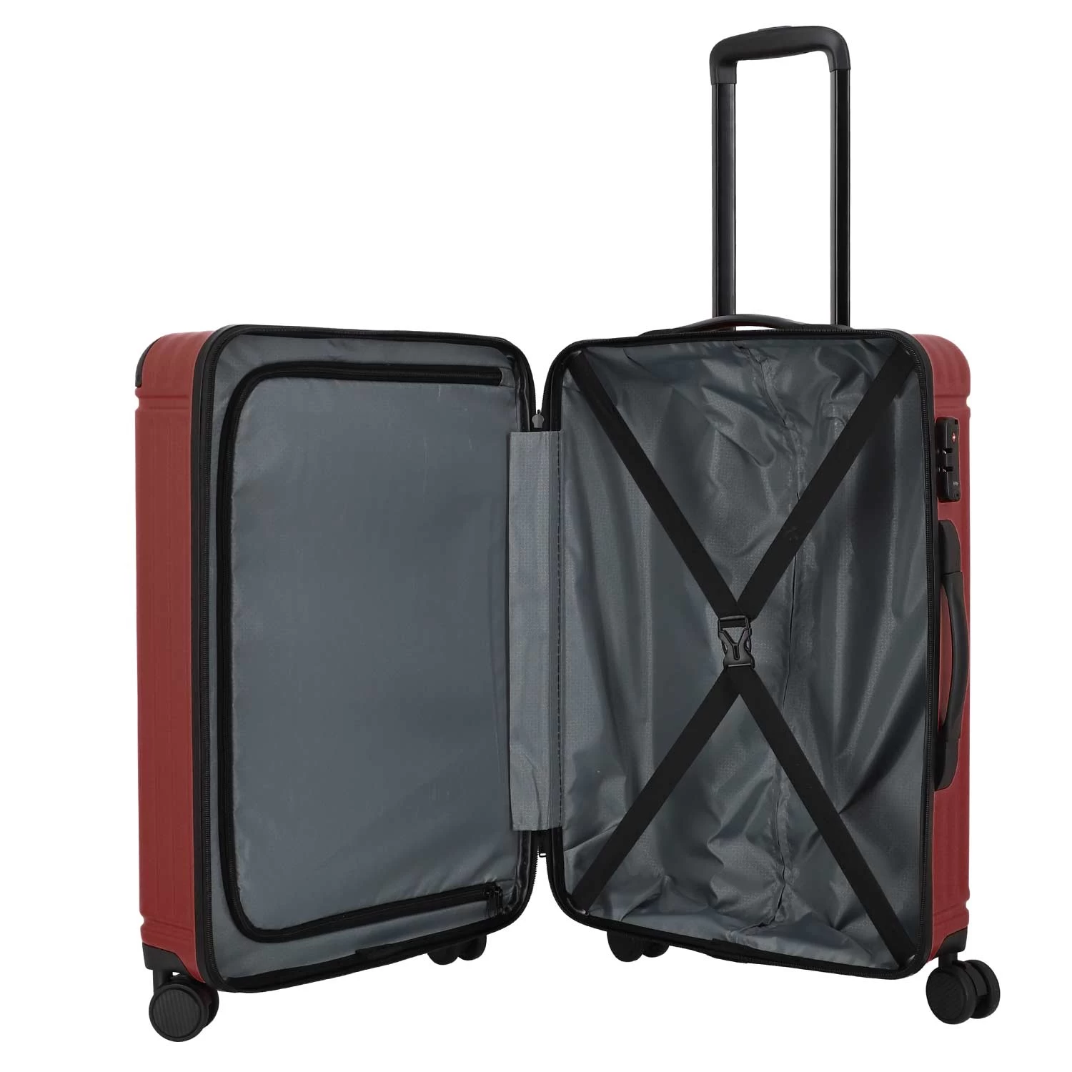 Travelite Cruise 4w Hartschalen Trolley 67cm, Weinrot / Bordeaux – Bild 3