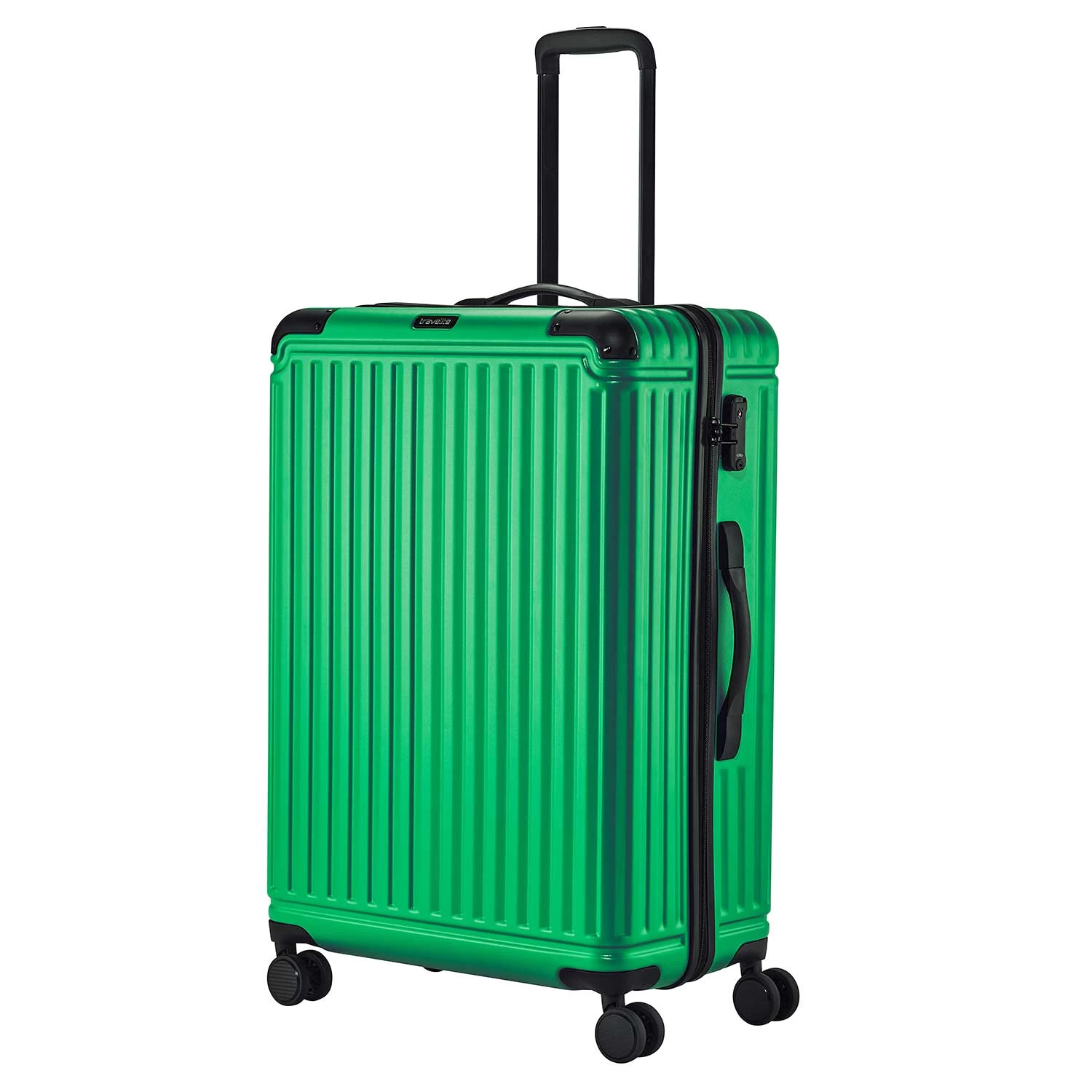 Travelite Cruise 4w Hartschalen-Trolley 77cm, GrĂĽn
