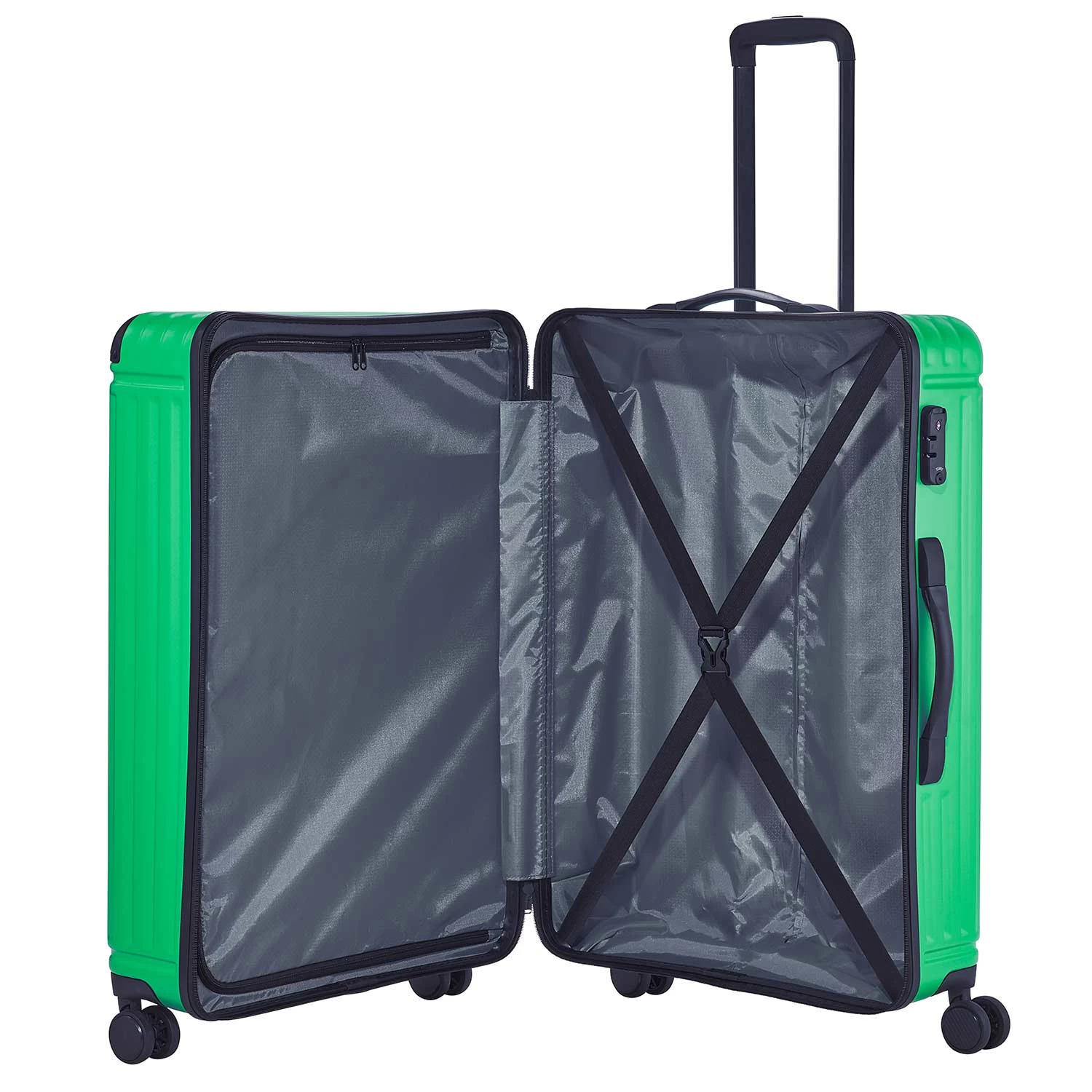Travelite Cruise 4w Hartschalen-Trolley 77cm, Grün – Bild 3