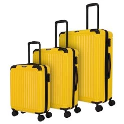 Travelite Cruise 4w Hartschalen-Trolley Set 3 Tlg., Gelb
