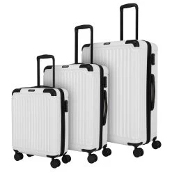 Travelite Cruise 4w Hartschalen-Trolley Set 3 Tlg., Weiss